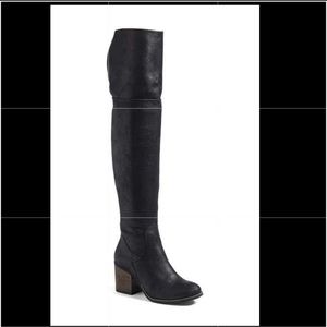Hinge over the knee boot